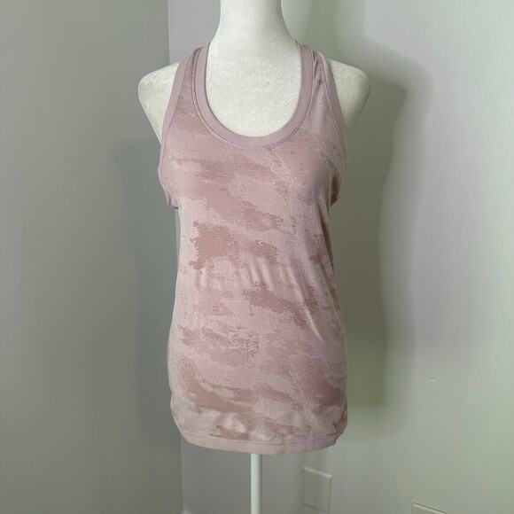 Athleta light pink camo racerback tank top size S - Picture 2 of 11